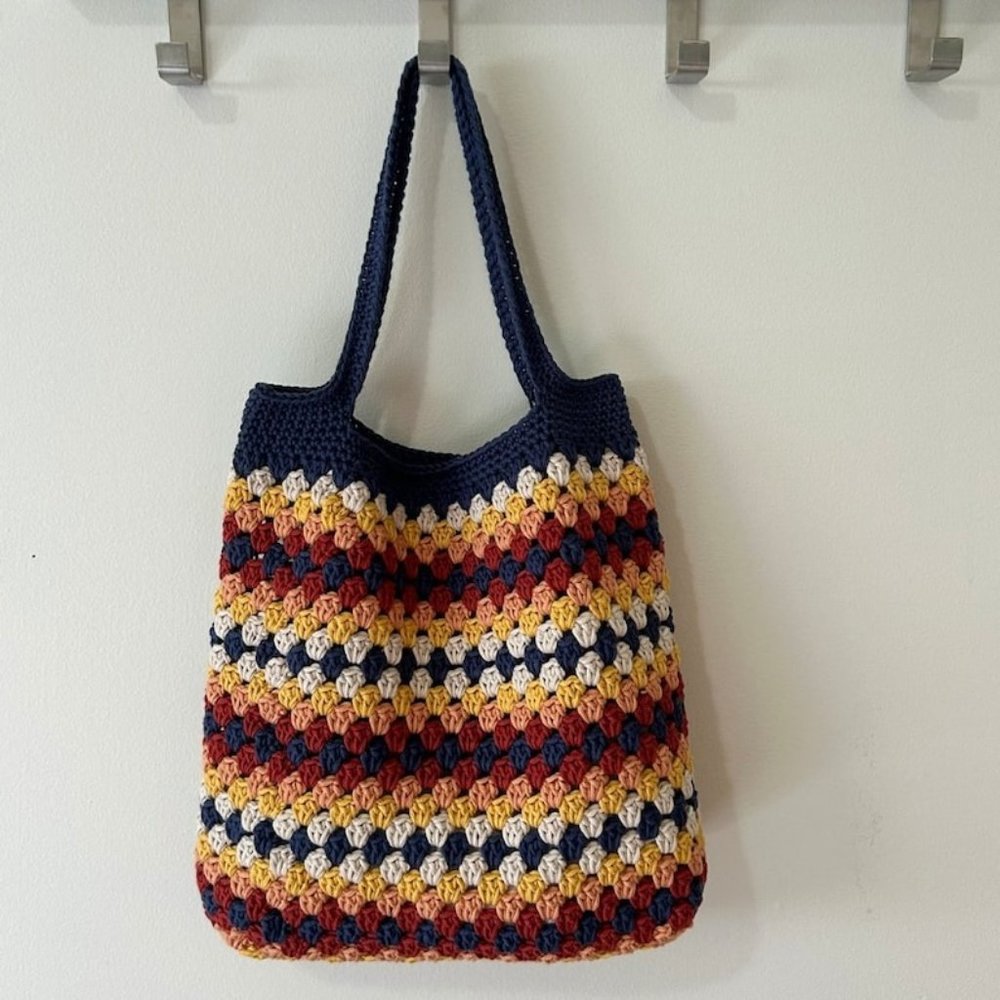 Scrappy Granny Tote Crochet Pattern bag